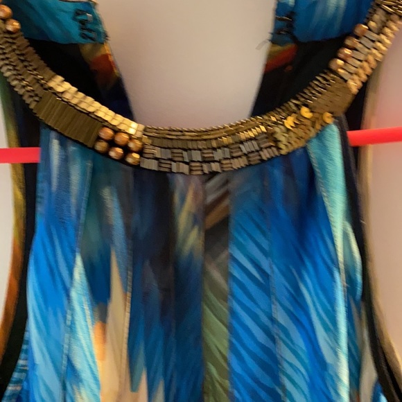 Anthropologie sleeveless vibrant maxi dress. - Picture 2 of 4